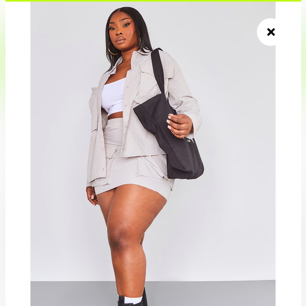 PLT cargo 2 piece skirt set